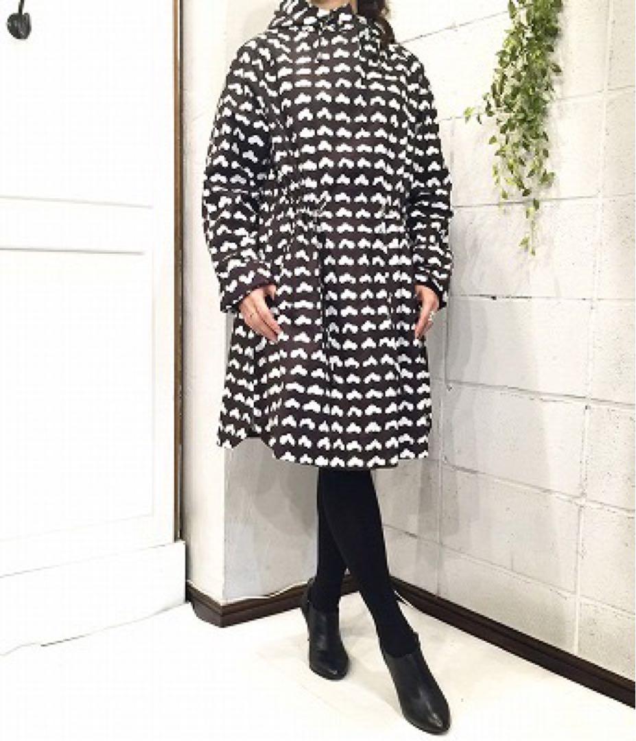 美品　マリメッコ レインコート ナイロンコート ハッタラ柄 marimekko
