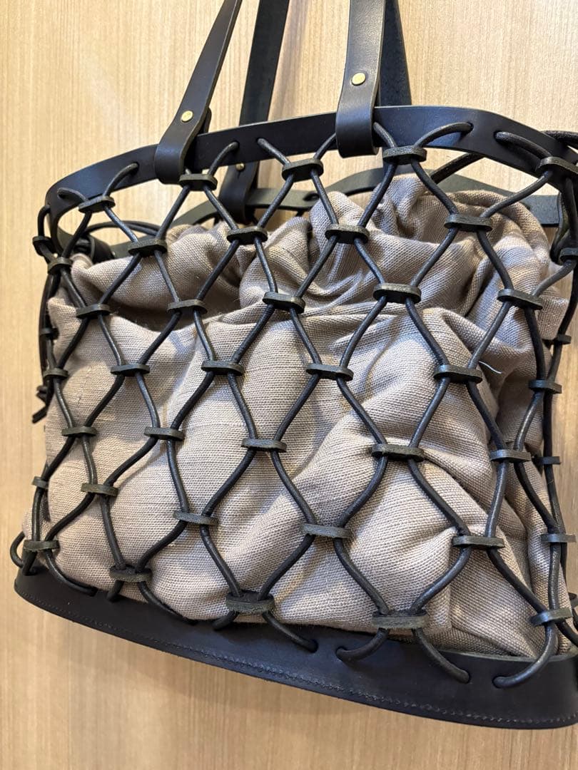 kago tote （内袋グレージュ付）