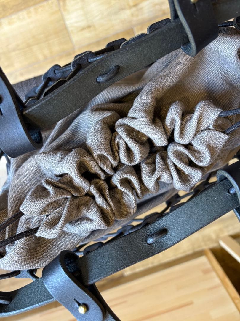 kago tote （内袋グレージュ付）