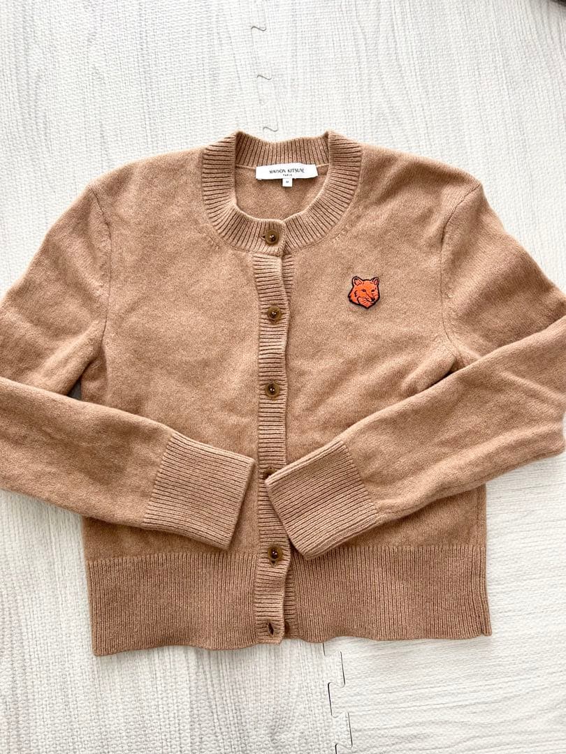Maison Kitsuné ベージュ カーディガン