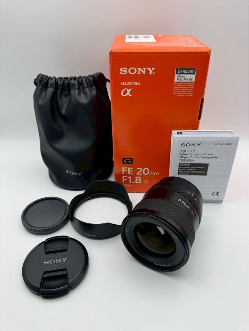 ☆光学美品【SONY】FE 20mm F1.8 G SEL20F18G ソニー