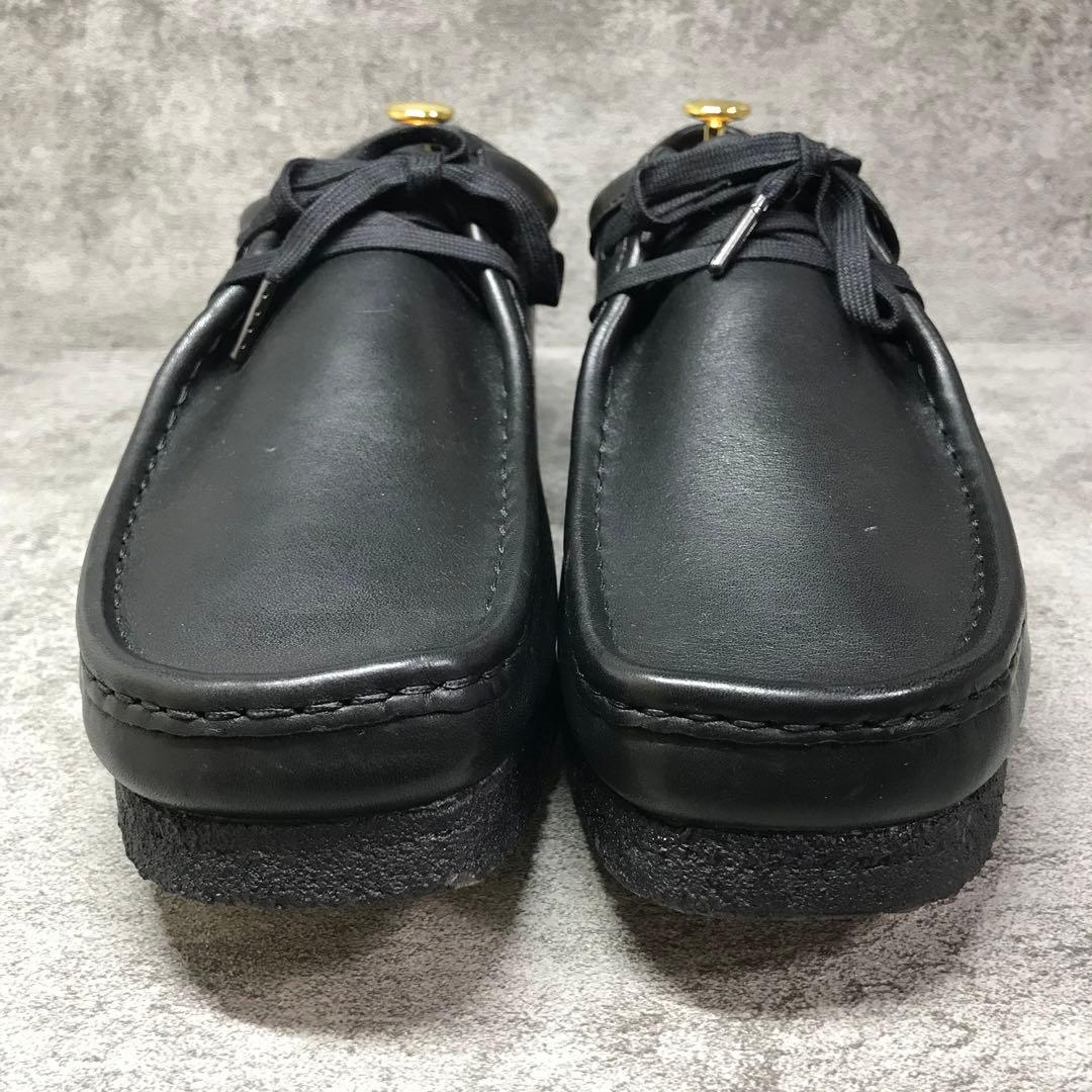 【未使用級】Clarks Wallabee ワラビー　レザー　黒　28.5㌢