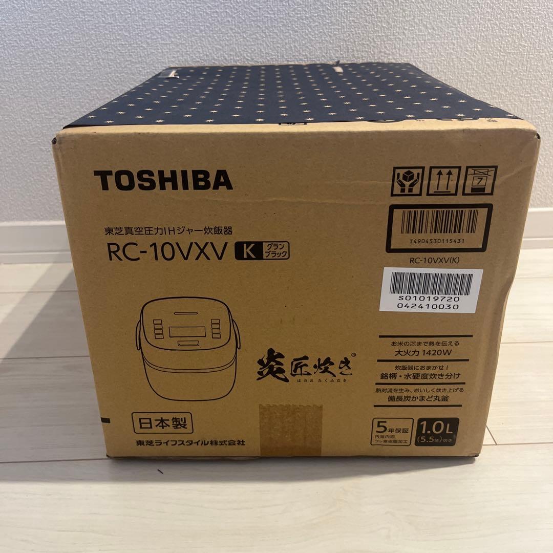 新品！TOSHIBA RC-10VXV 炊飯器 1.0L グランブラック