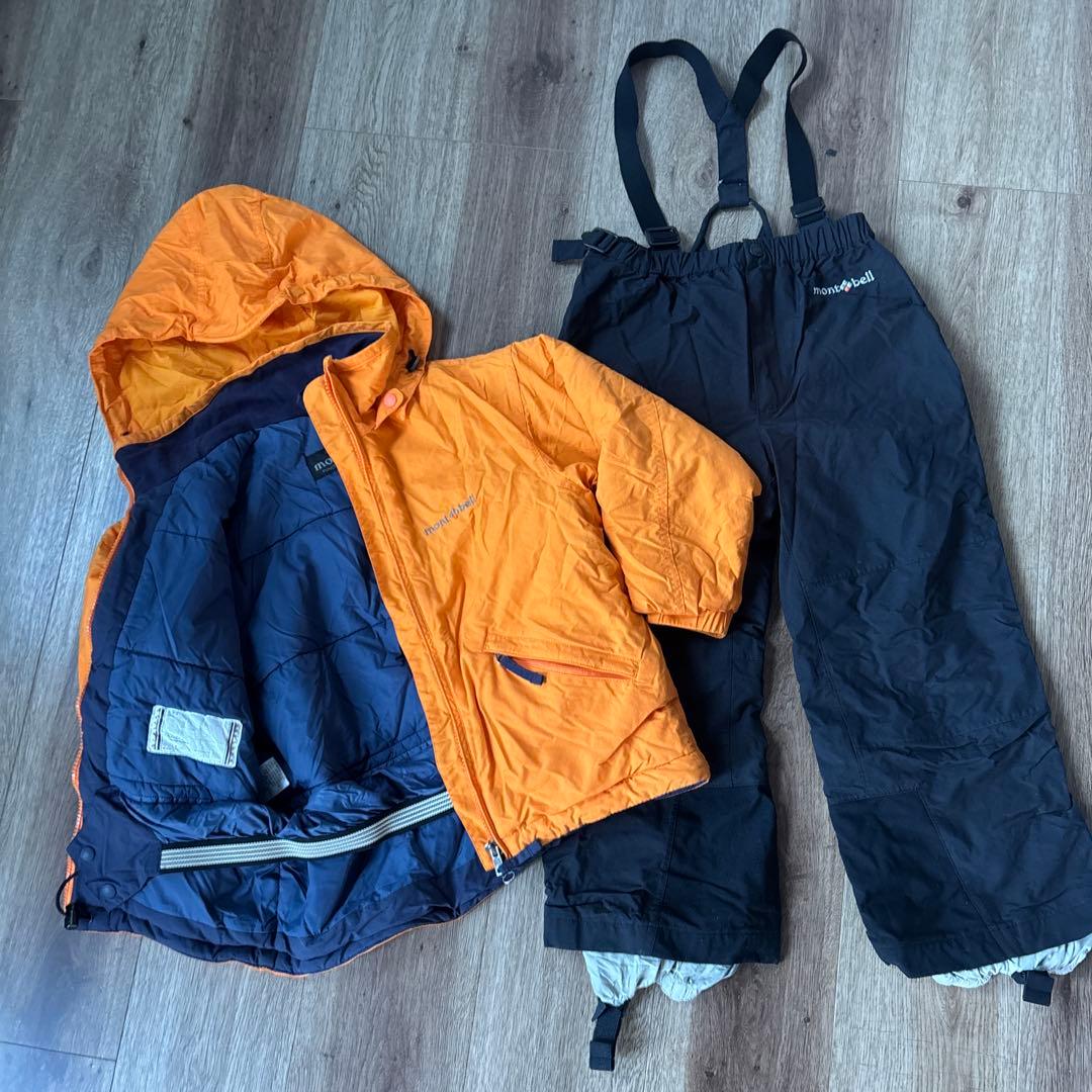 mina3 　mont-bell キッズスキーウェアセット120cm