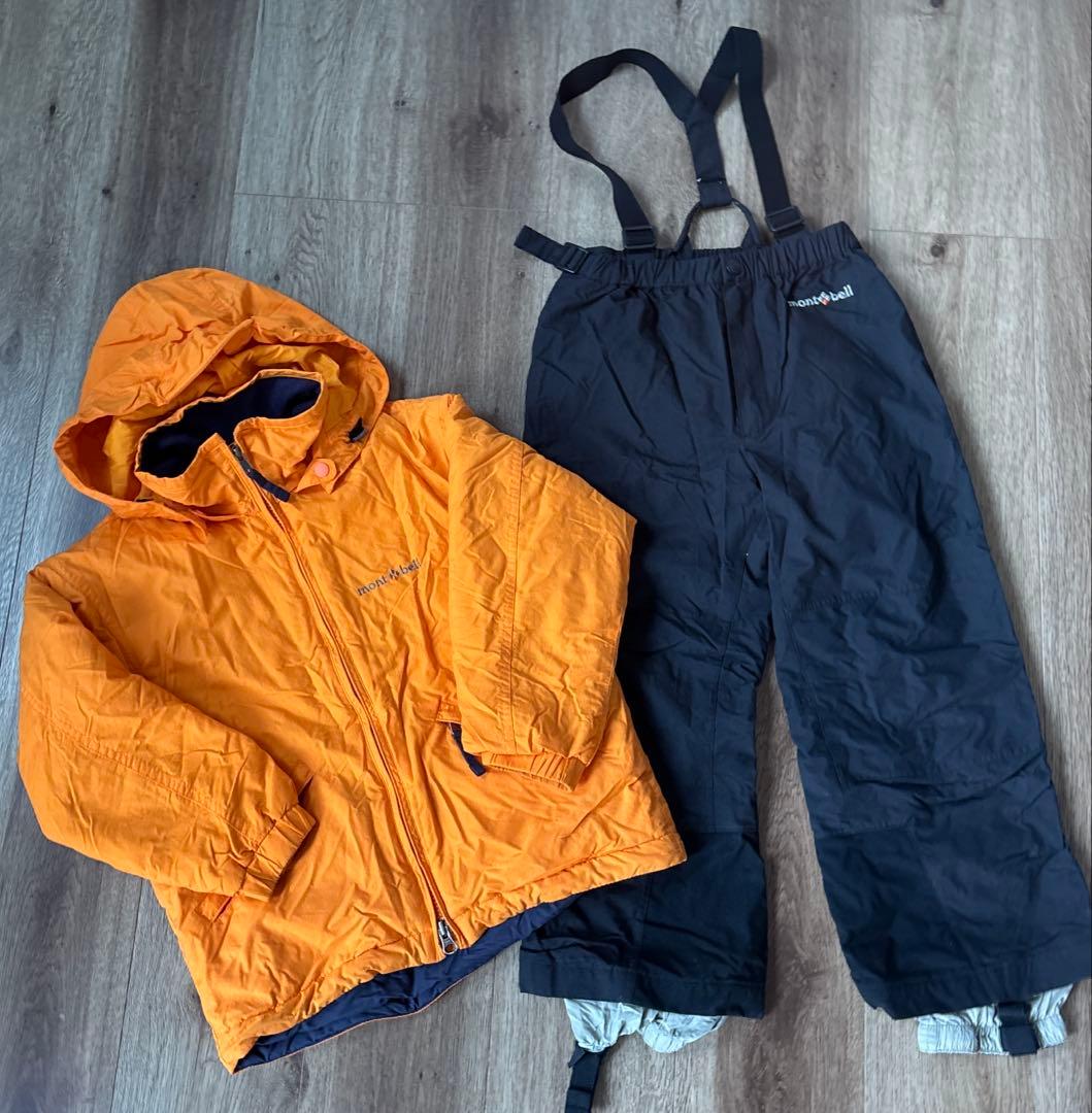 mina3 　mont-bell キッズスキーウェアセット120cm