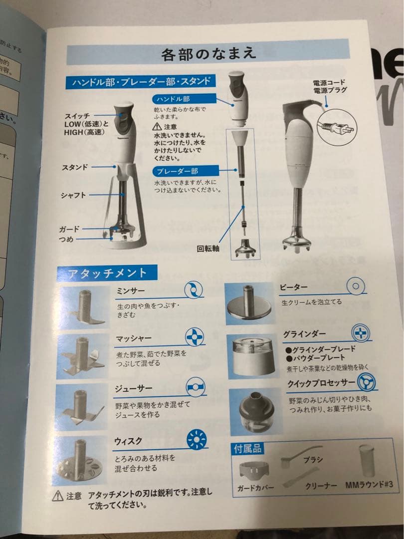 未使用　タッパーウェア　タッパーシェフプロⅡ ハンドブレンダー