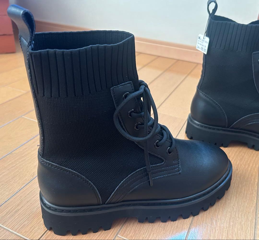 tsubomi⭐︎サイドゴアブーツ ブラック