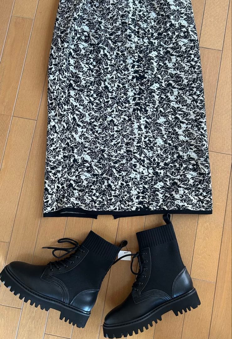 tsubomi⭐︎サイドゴアブーツ ブラック