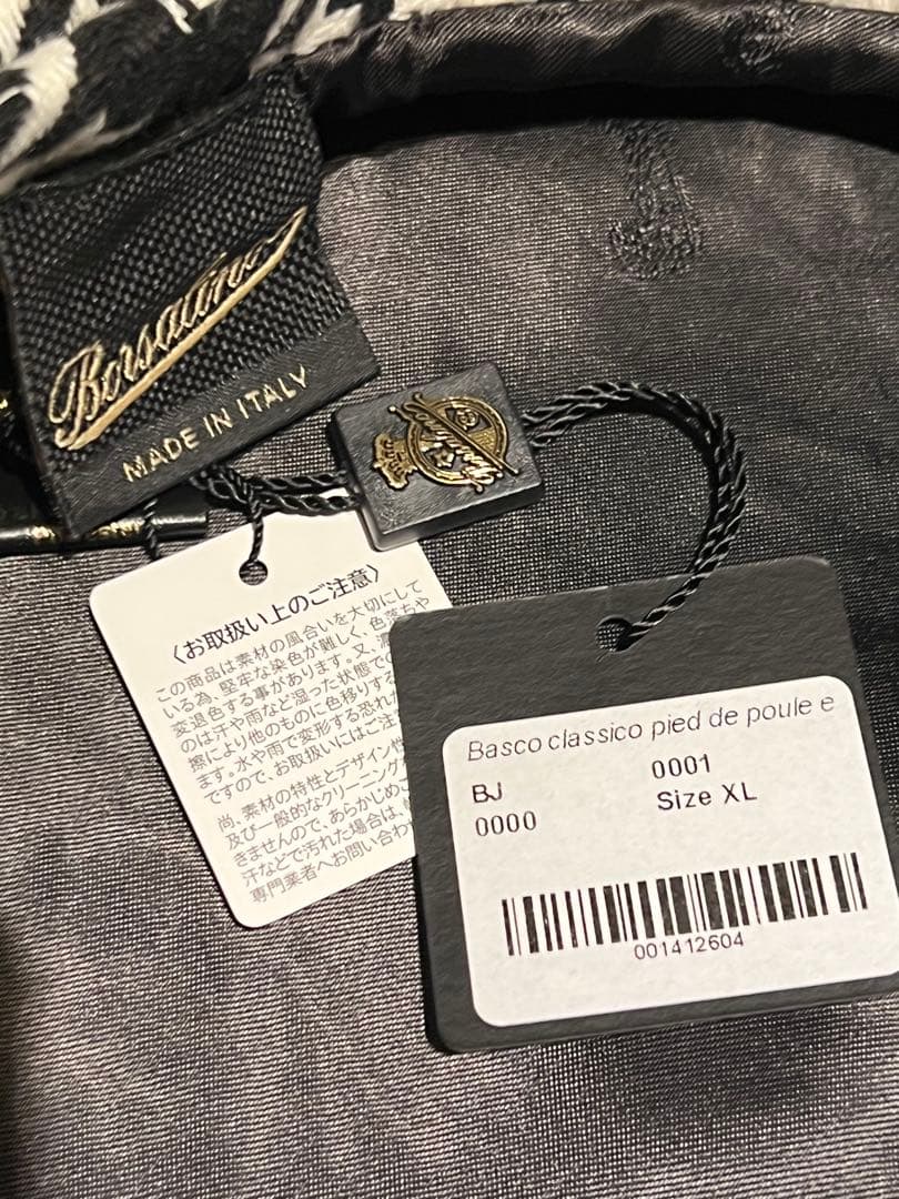 【新品・未使用品】Borsalino（ボルサリーノ）千鳥格子　ベレー帽