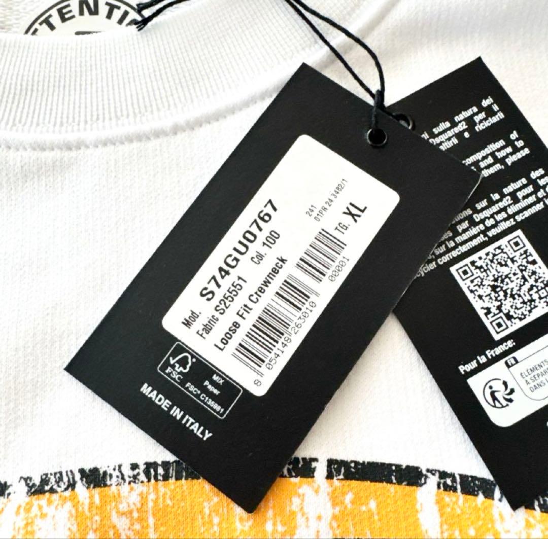 定価7.1万 24SS準新作・新品・タグ付 ロゴ スウェットシャツ サイズXL