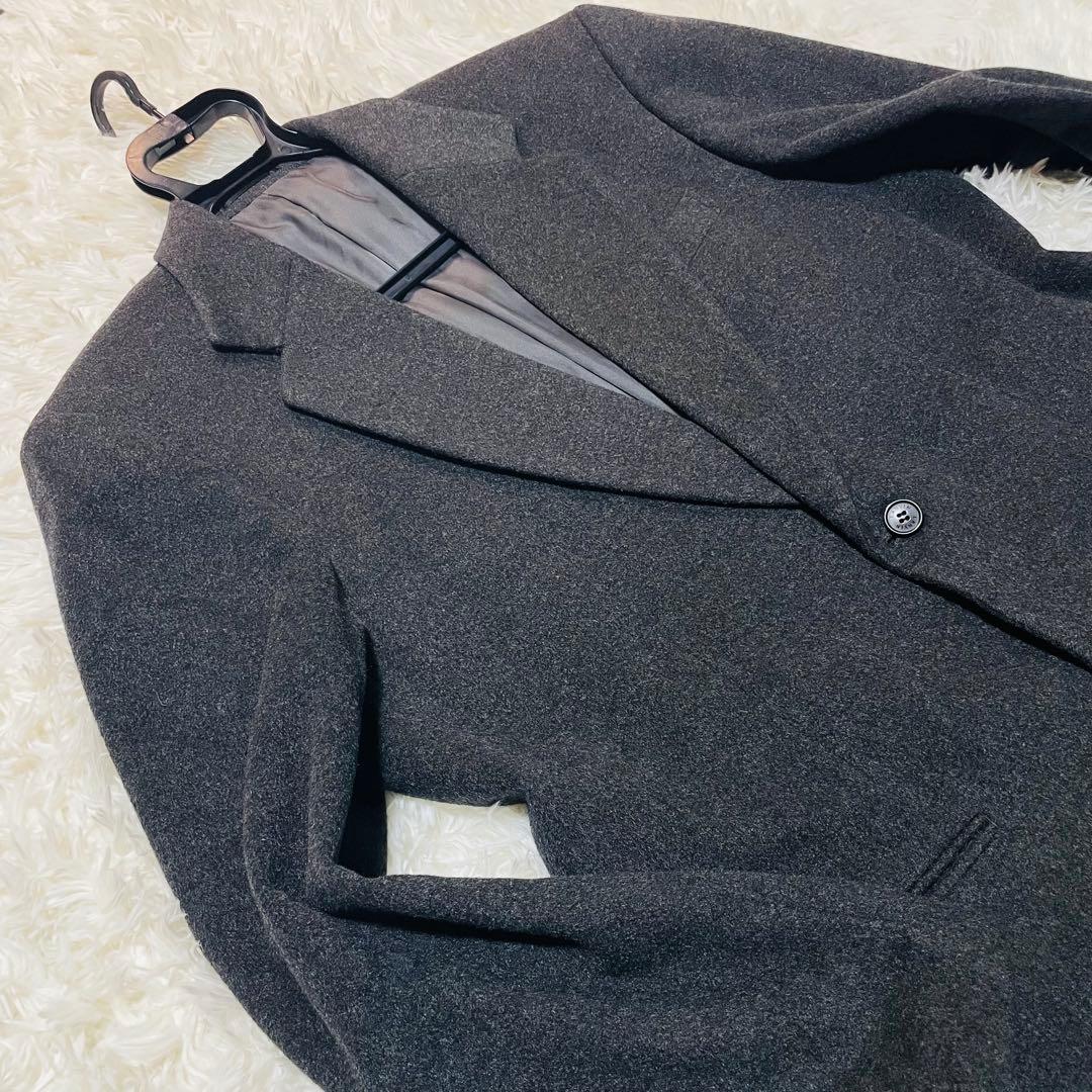 【希少サイズ】LANVIN カシミヤ100％ テーラードジャケット 2B 52