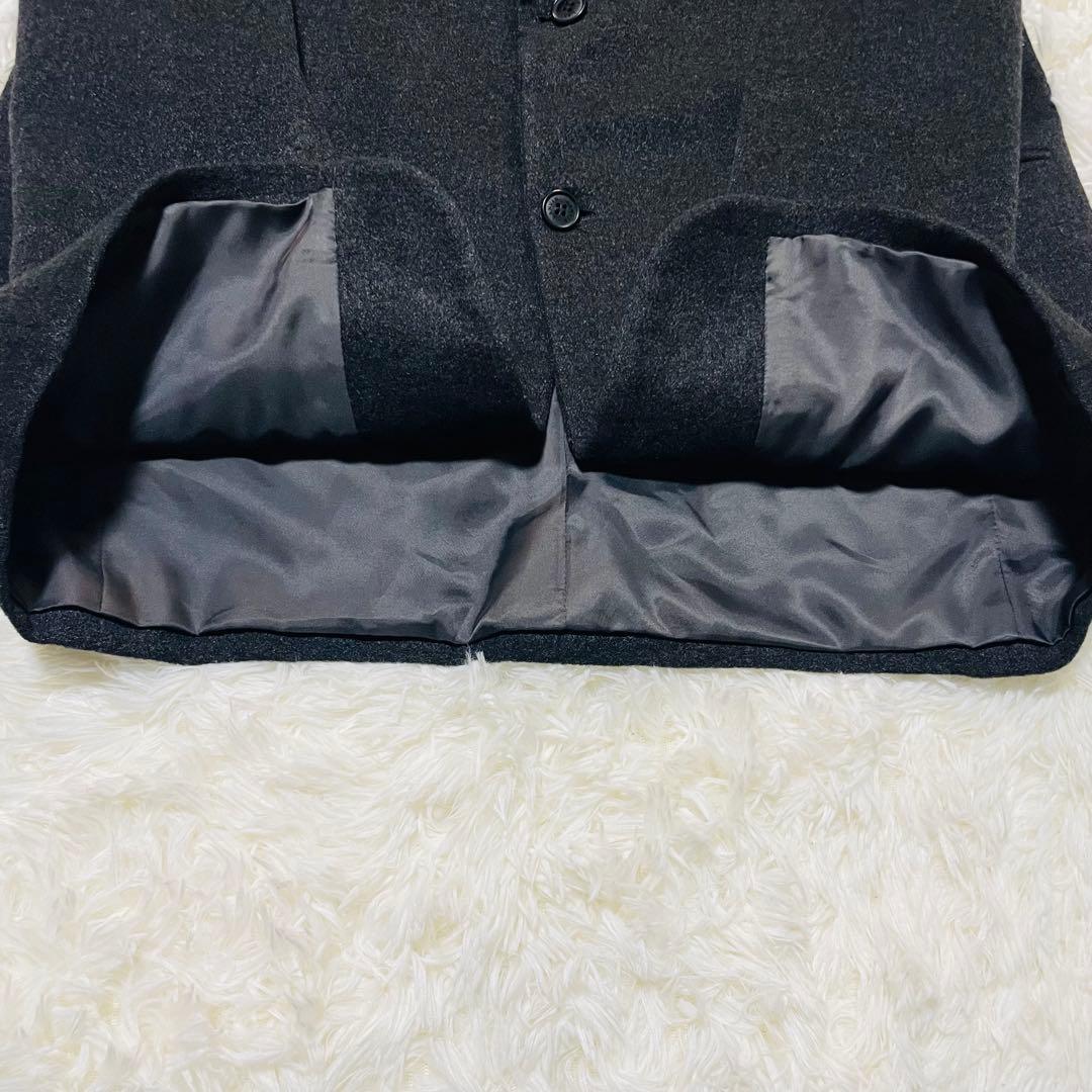 【希少サイズ】LANVIN カシミヤ100％ テーラードジャケット 2B 52