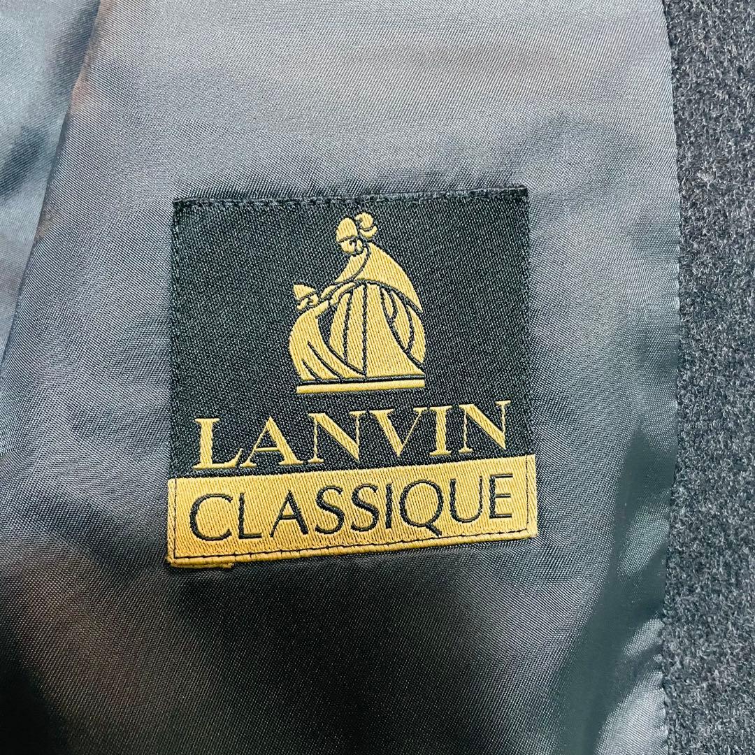 【希少サイズ】LANVIN カシミヤ100％ テーラードジャケット 2B 52
