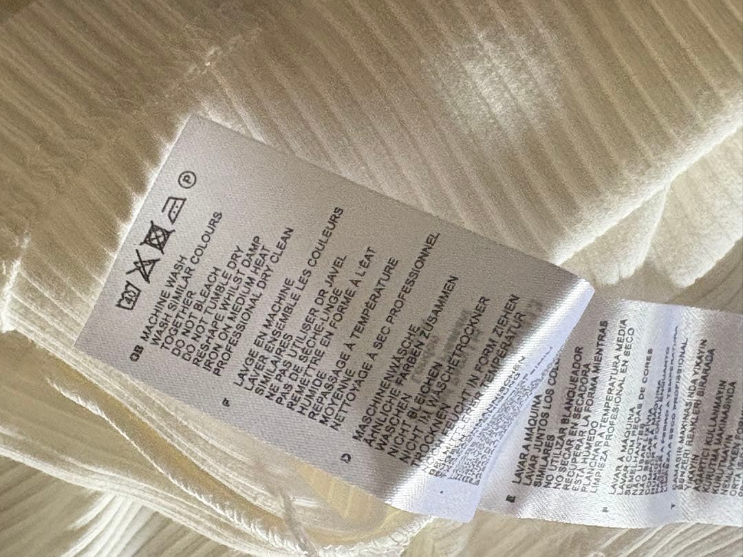 新品　FRED PERRY ロングスリーブ リブ ポロシャツ ホワイト 白