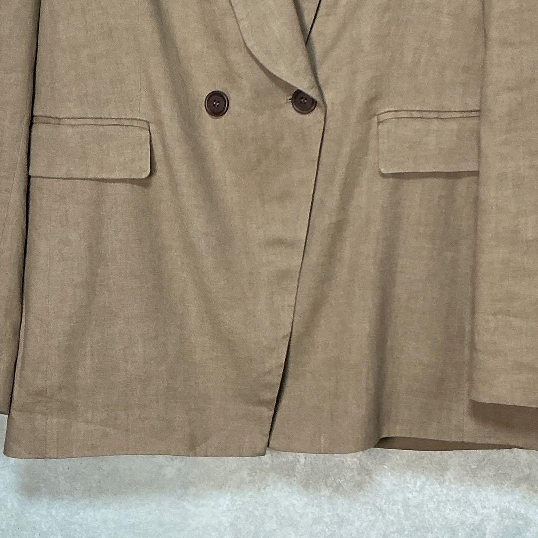 【美品】ブルネロクチネリ　ジャケット　ダブル　モニーレ　ブラウン　ストレッチ