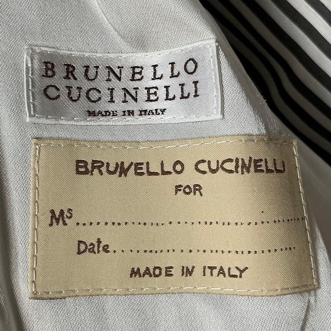 【美品】ブルネロクチネリ　ジャケット　ダブル　モニーレ　ブラウン　ストレッチ