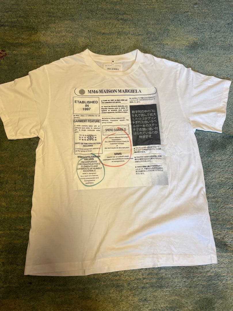 MM6 Maison Margiela ホワイト Tシャツ