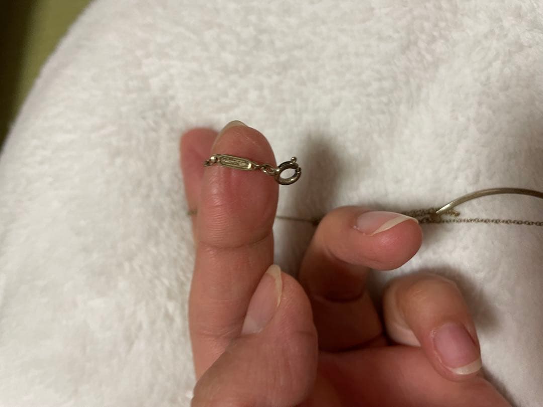 ティファニー　スマイルペンダント　絡まり有り。