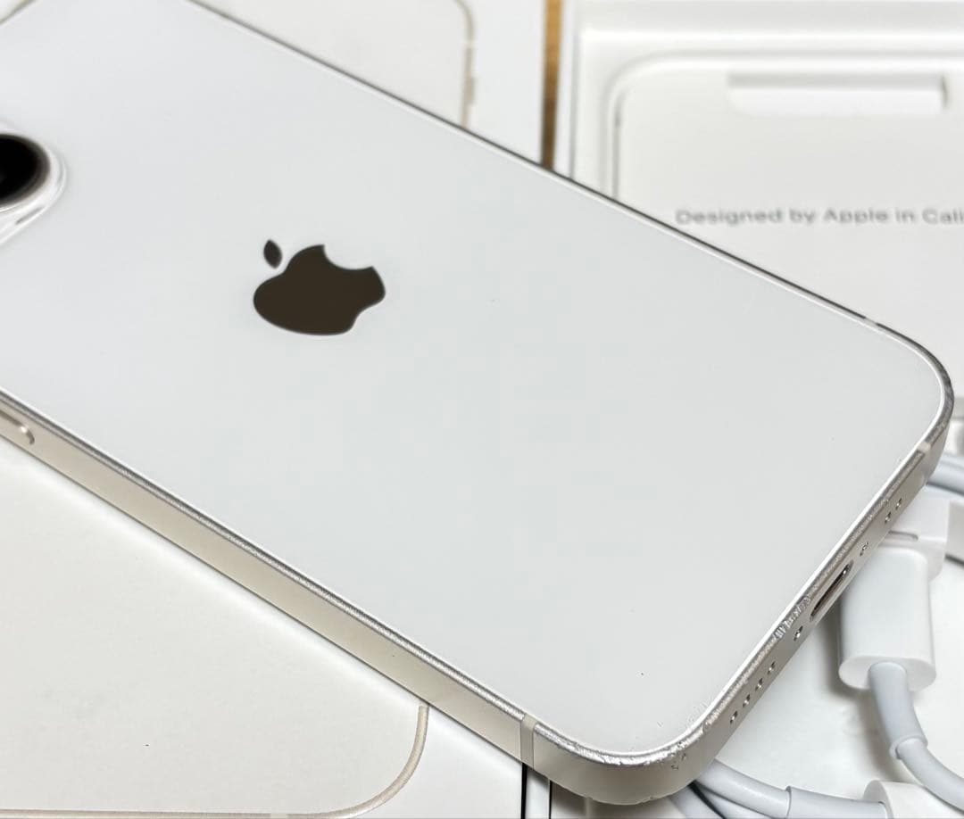 【新品バッテリー】iPhone 13 mini 128GB スターライト　本体