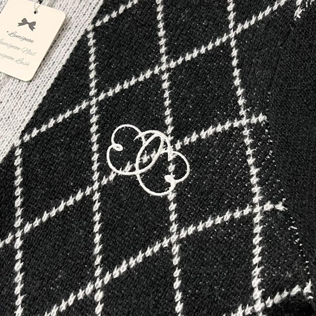 ◎新品◎★ルミニョン★diagonal check papillon knit★