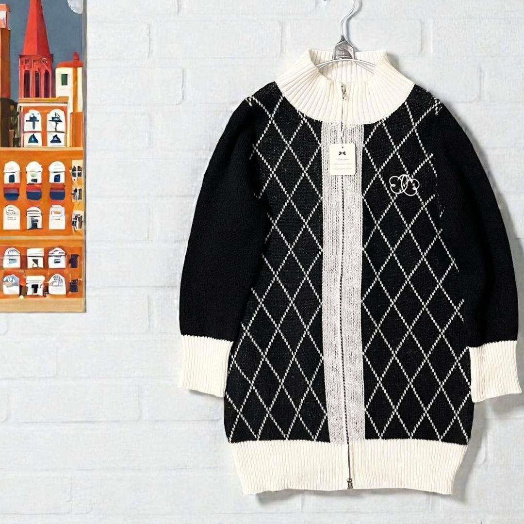 ◎新品◎★ルミニョン★diagonal check papillon knit★