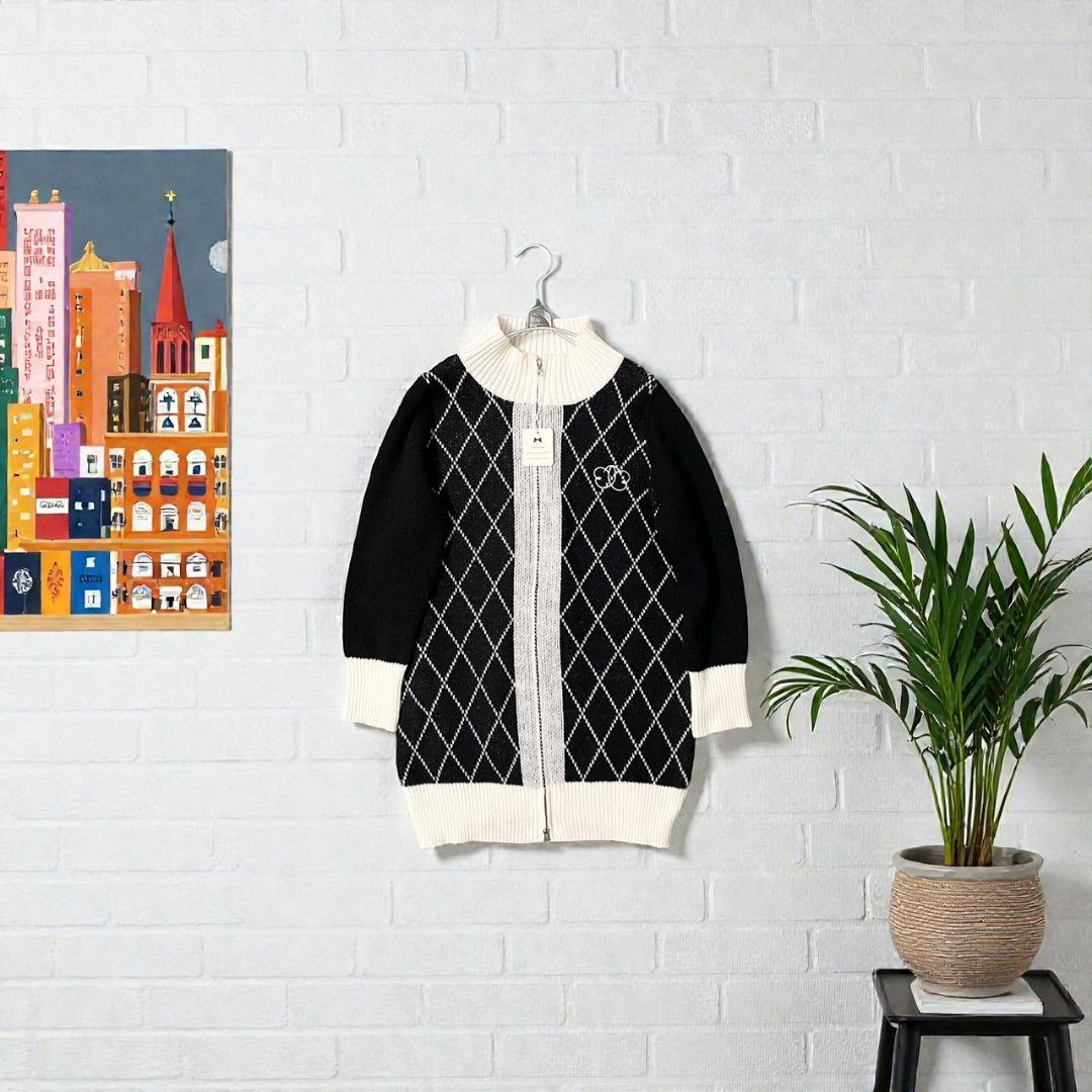 ◎新品◎★ルミニョン★diagonal check papillon knit★