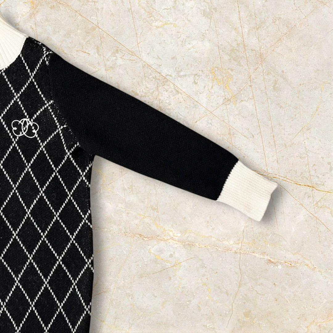 ◎新品◎★ルミニョン★diagonal check papillon knit★