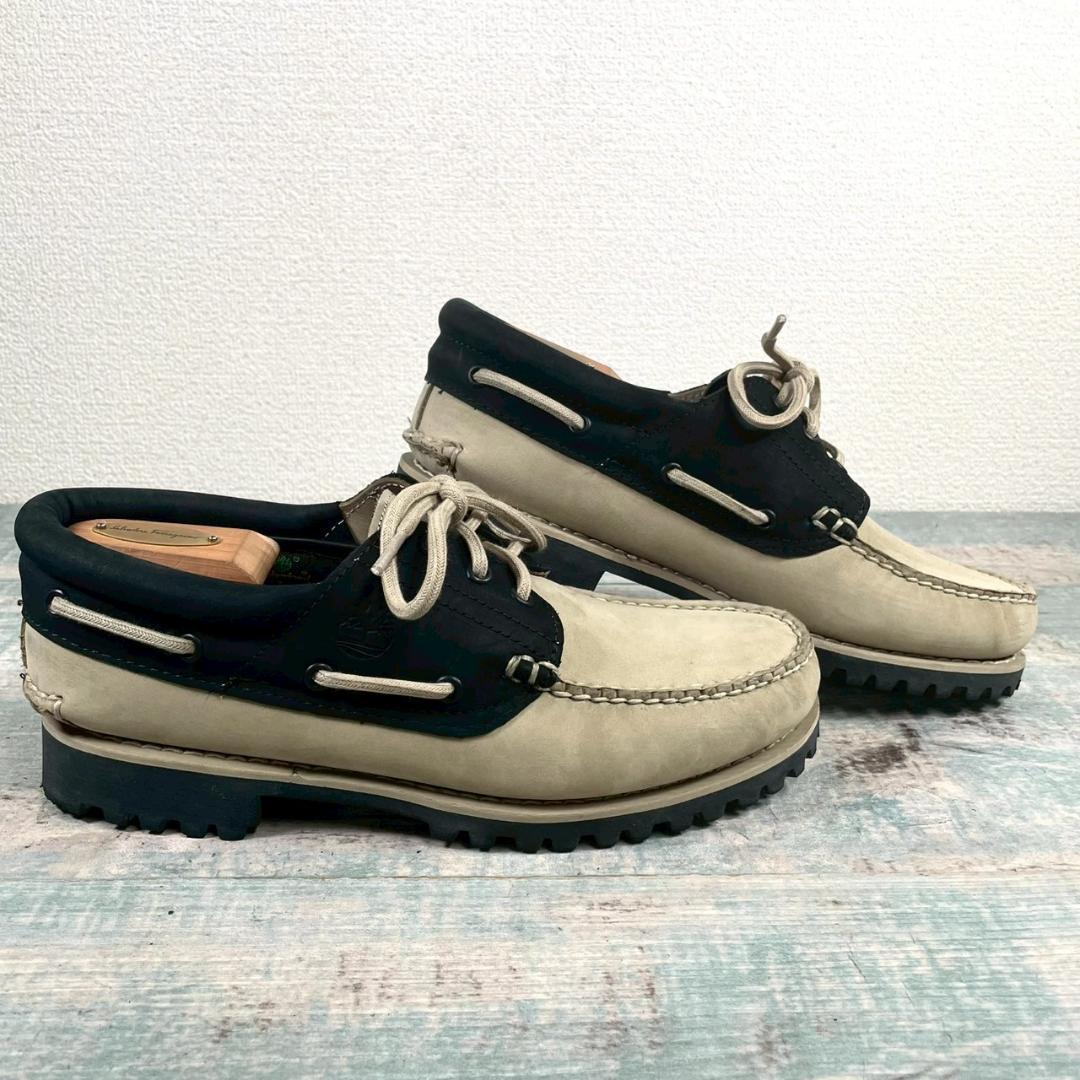 試着のみ Timberland 名作 デッキシューズ 3eye 27