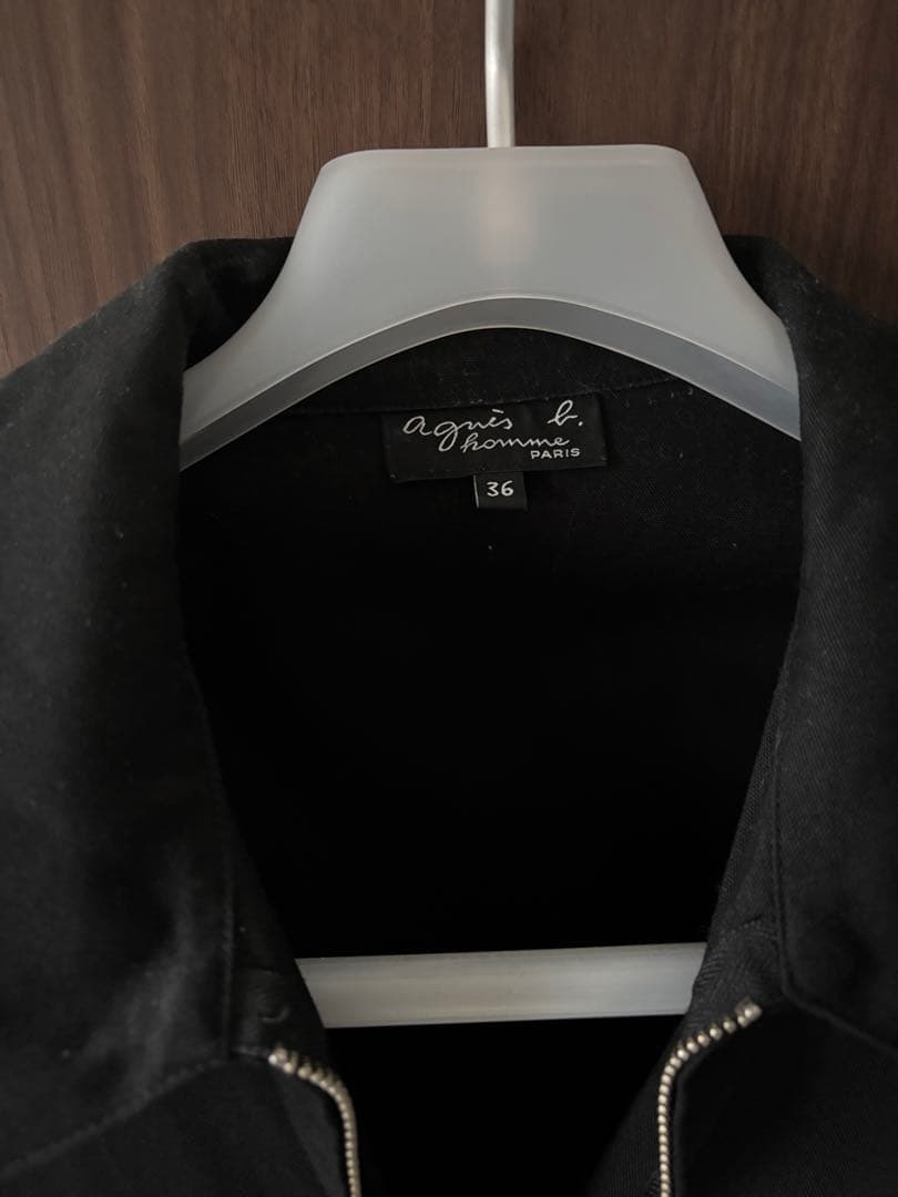 Agnès b. ブラックオーバーオール 36