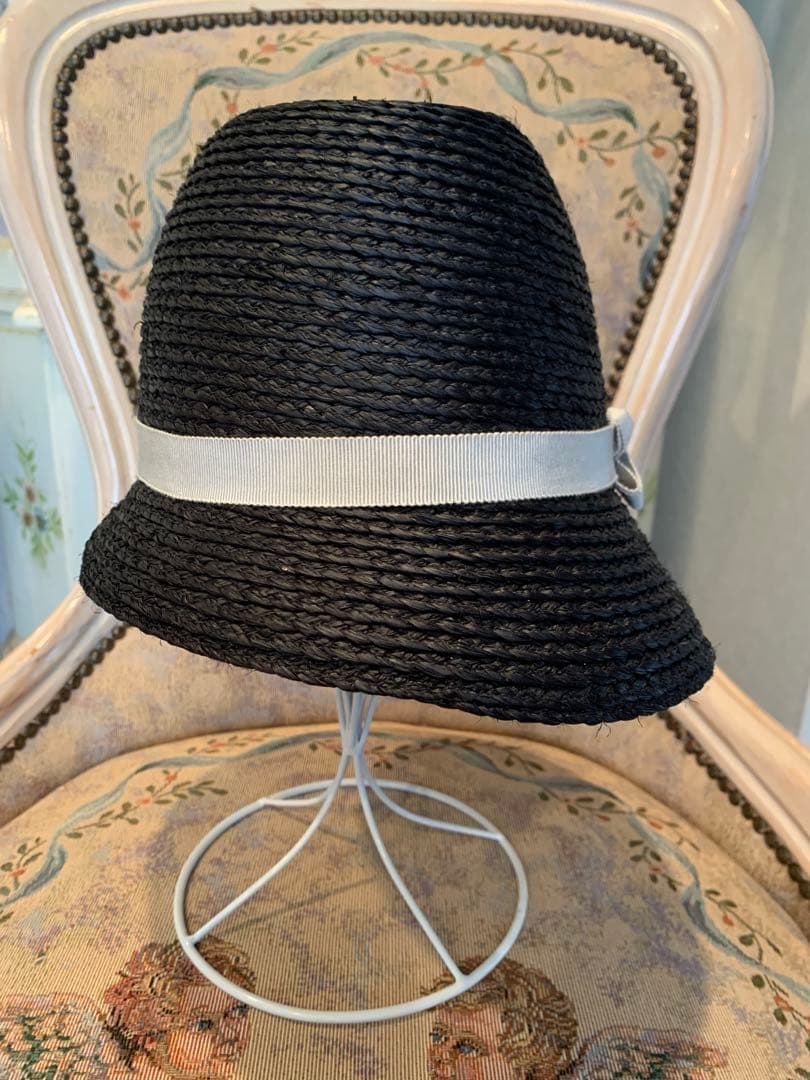 ヘレンカミンスキー　ラフィアハット 麦わら帽子　黒