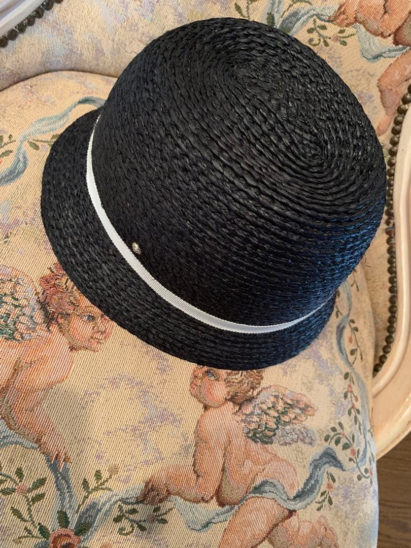ヘレンカミンスキー　ラフィアハット 麦わら帽子　黒