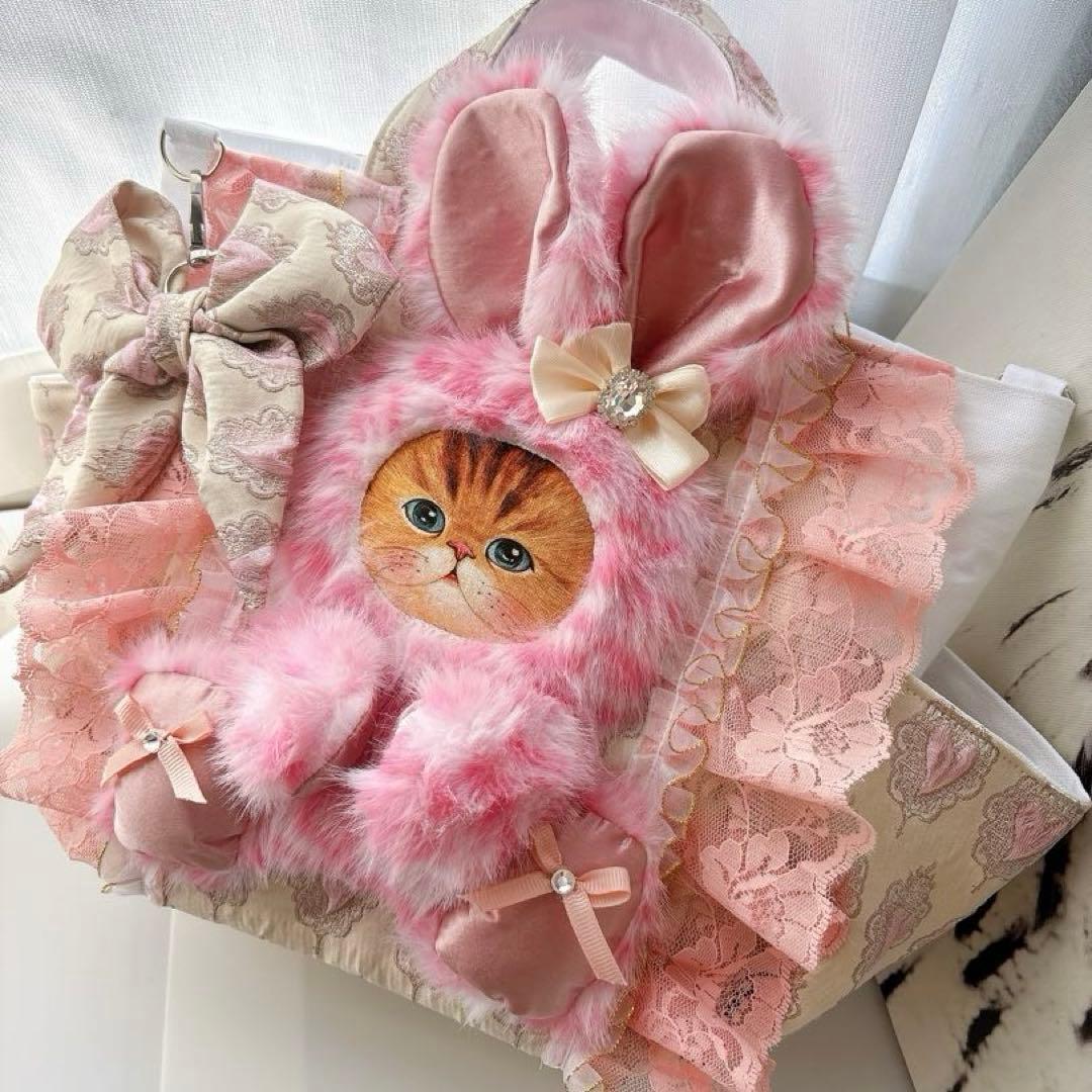 あ*き様 コヤンイサムチョン　バック　ピンクレオパード　ハンドメイド