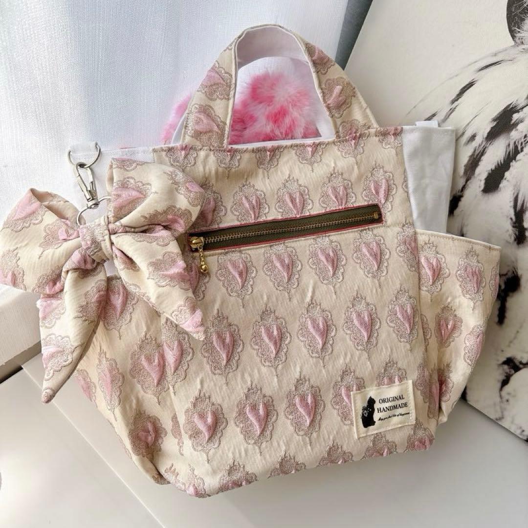 あ*き様 コヤンイサムチョン　バック　ピンクレオパード　ハンドメイド