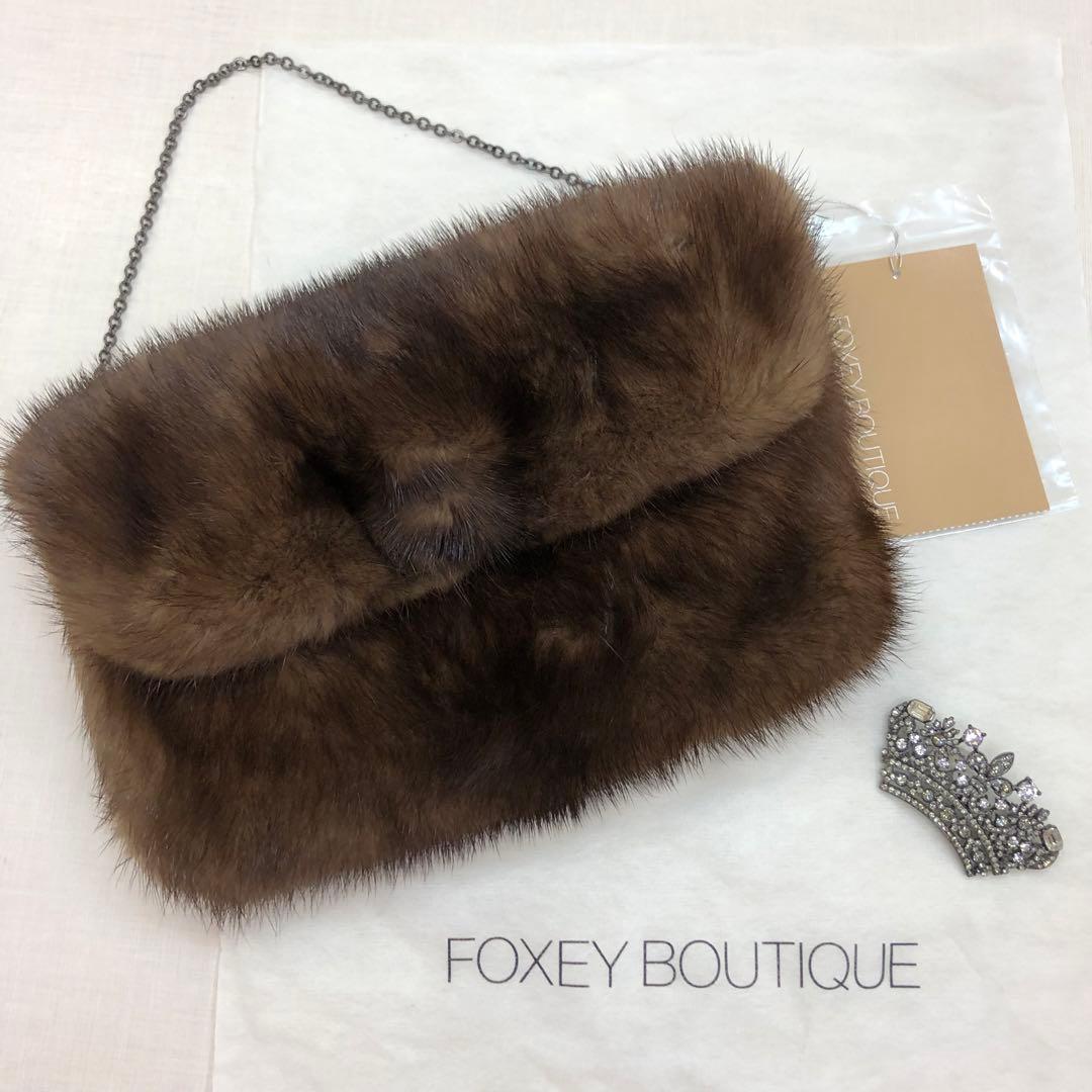 ★最終値下げ★ FOXEY ミンクファー パーティバッグ