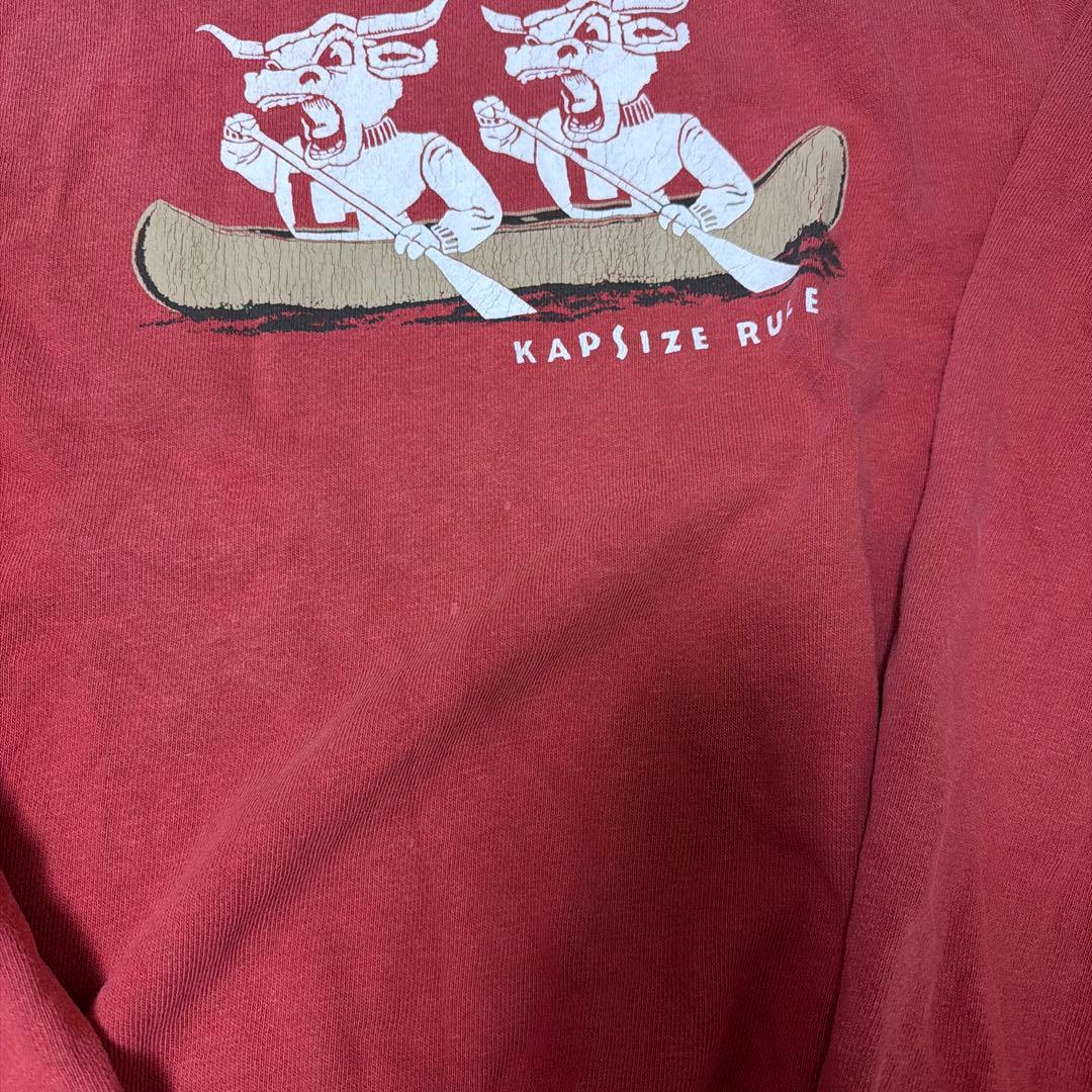 KAPITAL【キャピタル】裏毛クルースウェットトレーナー レッド