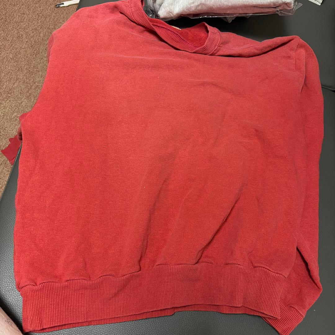 KAPITAL【キャピタル】裏毛クルースウェットトレーナー レッド