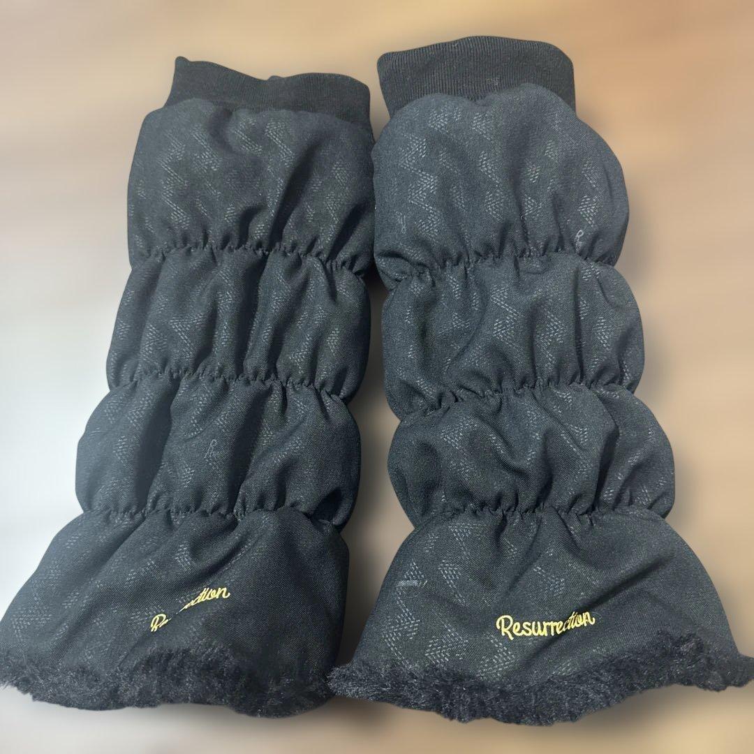 Resurrection ブラックレッグウォーマー