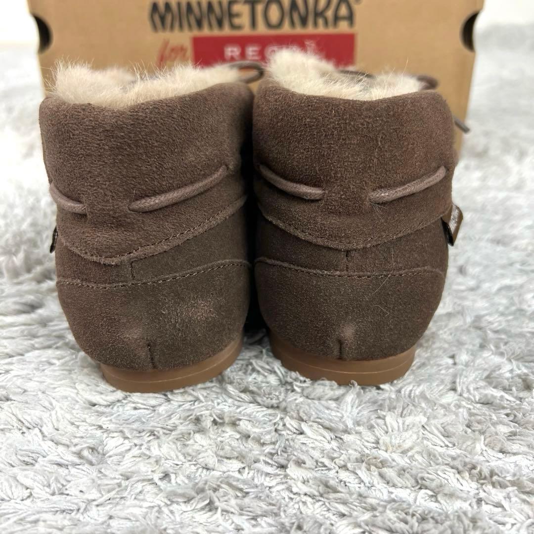 REGAL x MINETONKA シューズ M ブラウン ハイカットモカシン