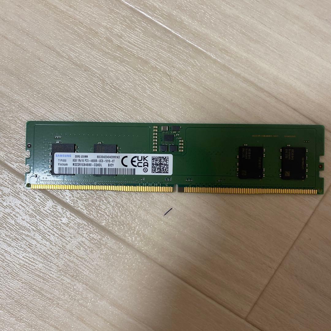 メモリー8GB 1Rx16 PC5-4800B-UCO-1010-XT