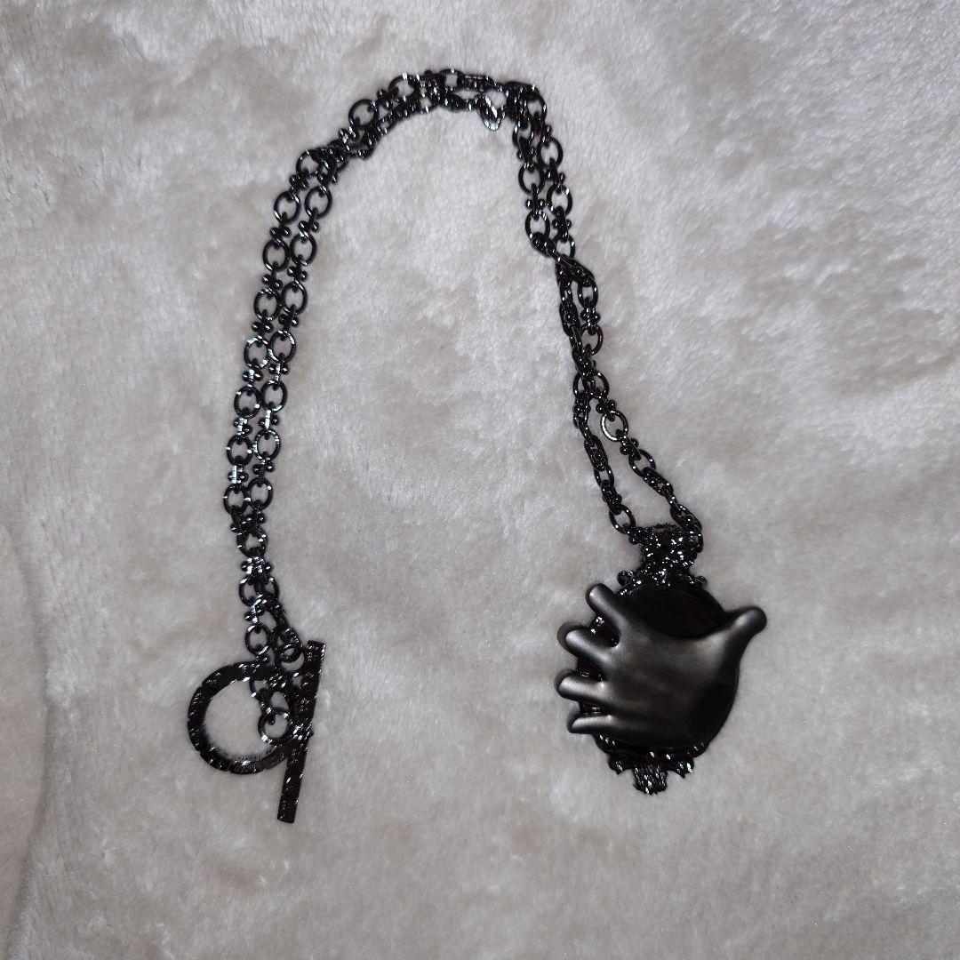hazama 鏡よ鏡のネックレス　black