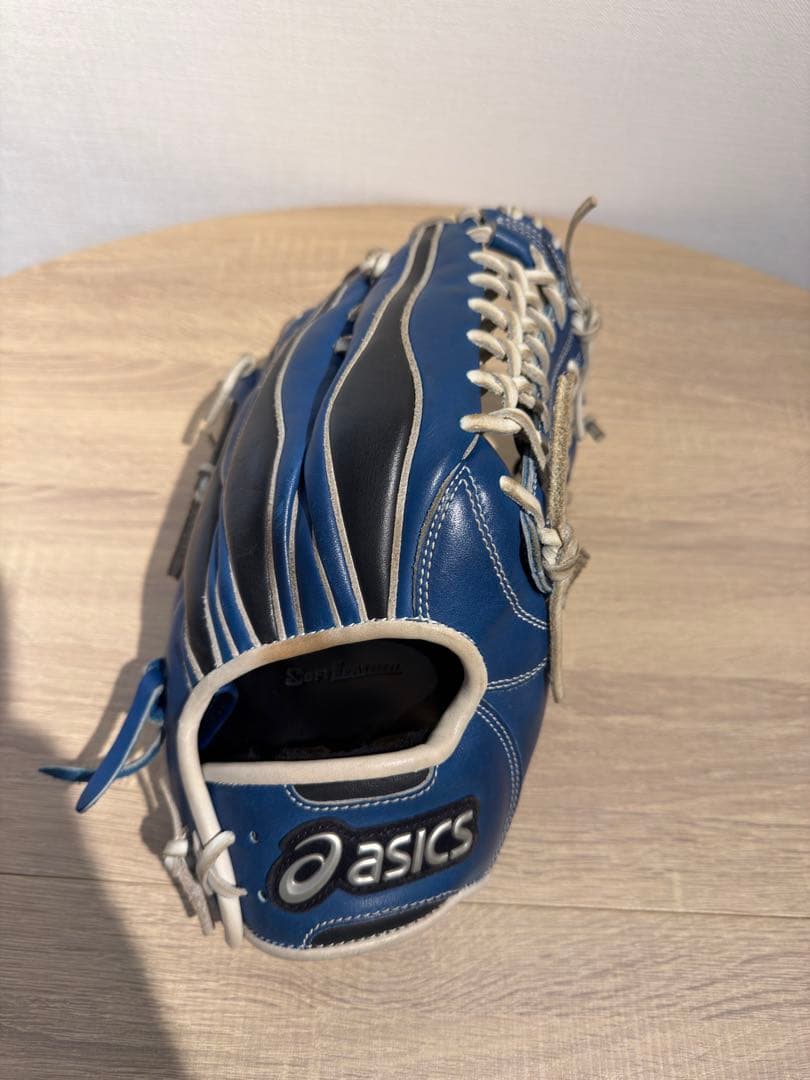 大谷翔平着用モデル　asics 軟式グローブ 青