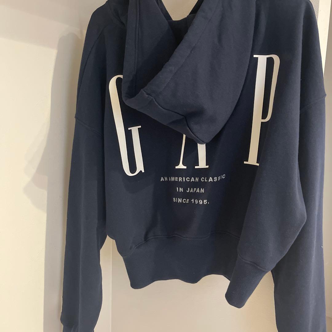 30thアニバーサリー ヘビーウェイトフレンチテリー GAPロゴパーカーネイビー
