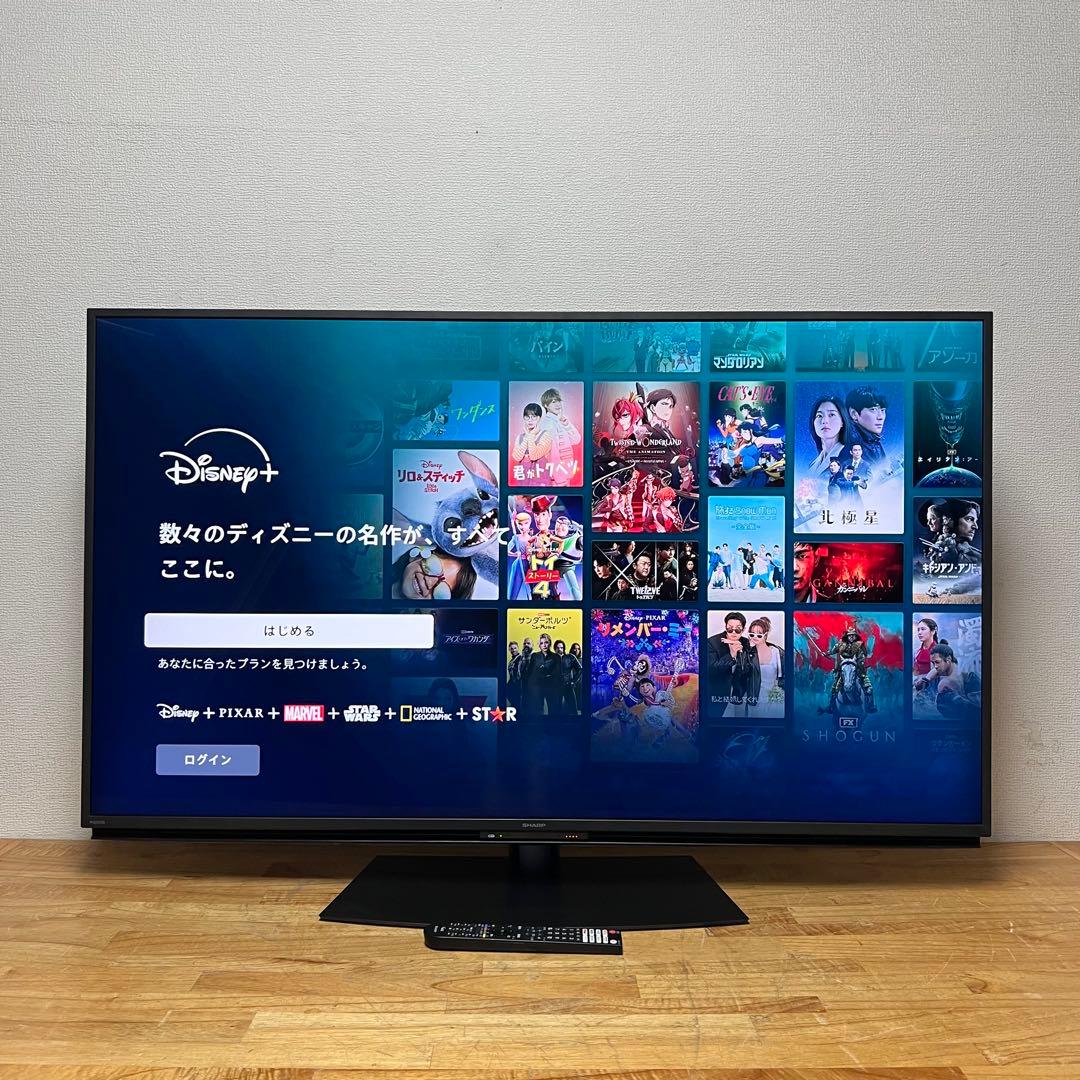 シャープ 55V型 4K液晶テレビ AQUOS 4T-C55EN1 動画アプリ○