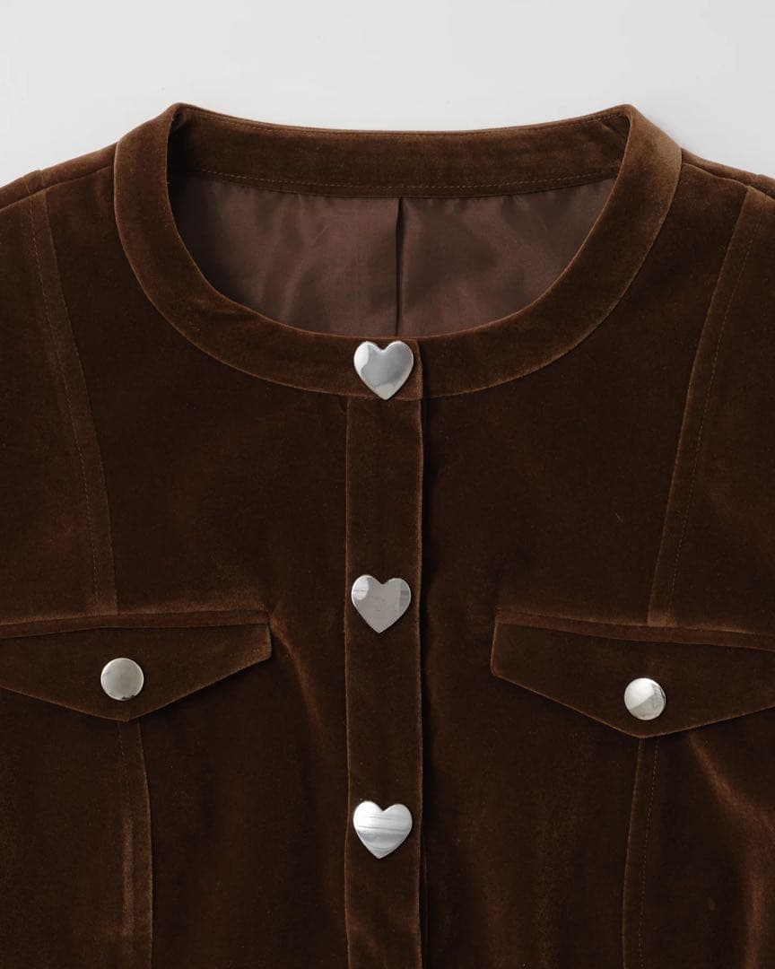 Poppy ポピー　ジャケットHeart Velvet Jacket