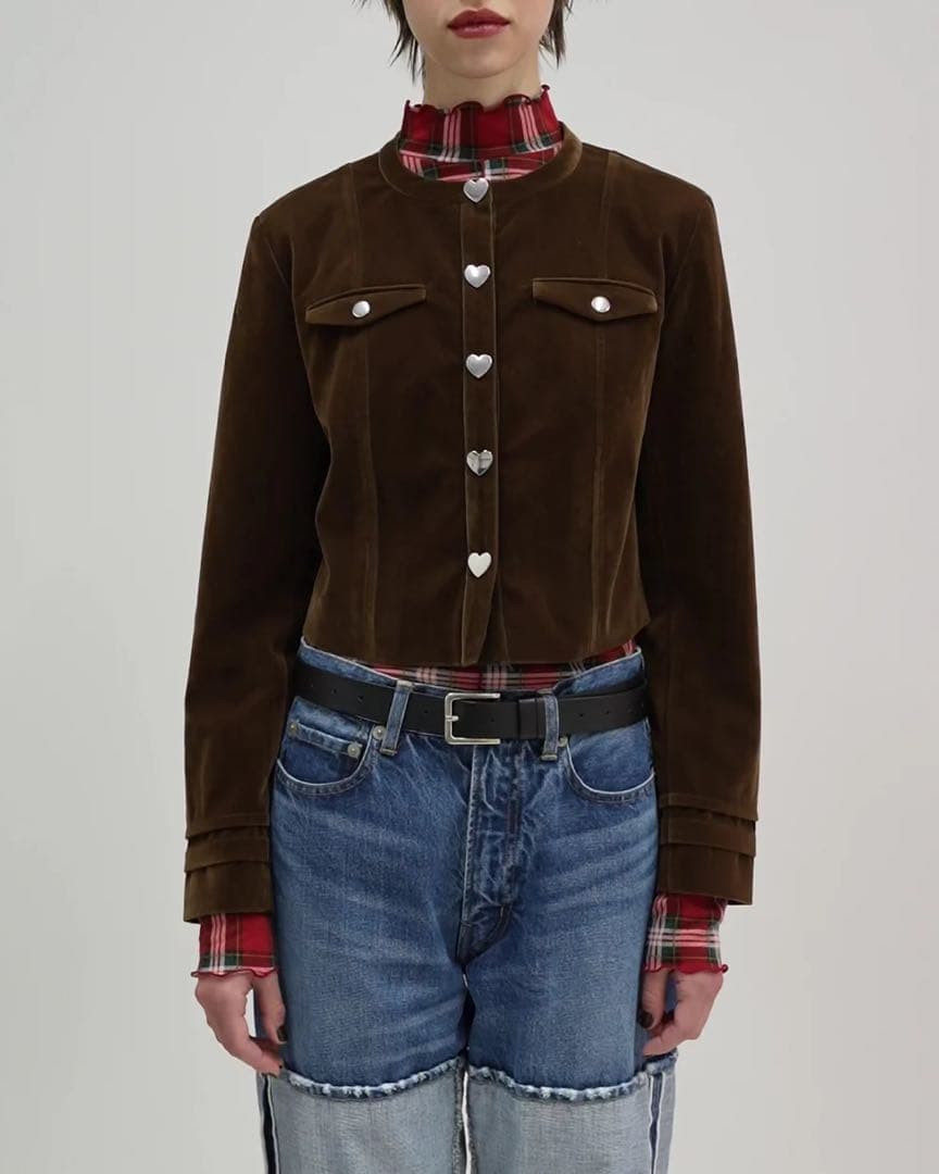Poppy ポピー　ジャケットHeart Velvet Jacket