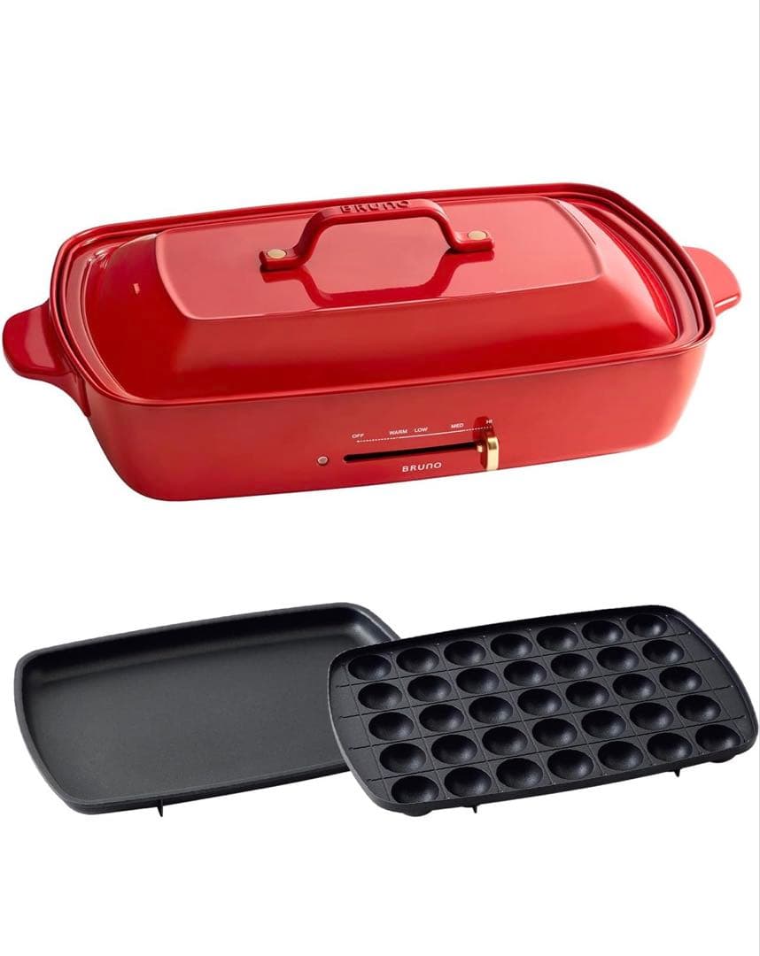 BRUNO ホットプレートグランデサイズ BOE026-RD レッド