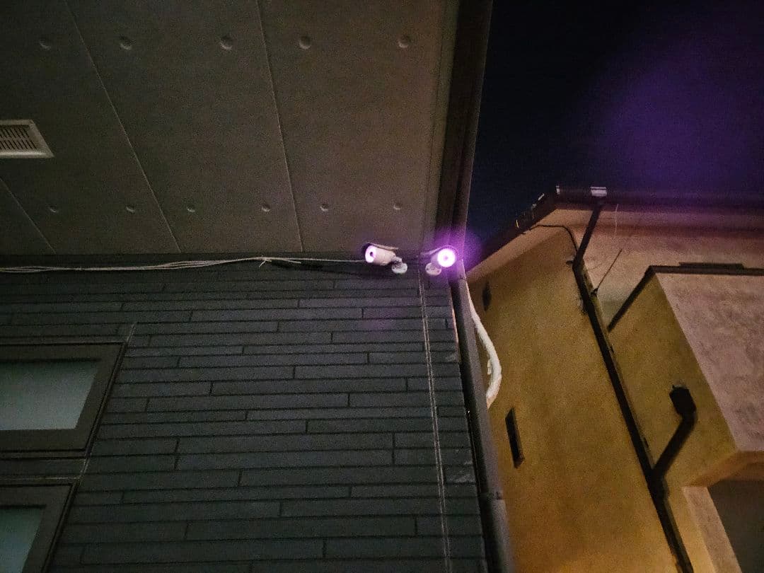 防犯カメラ 3台セット レコーダー付き　LANケーブルタイプ