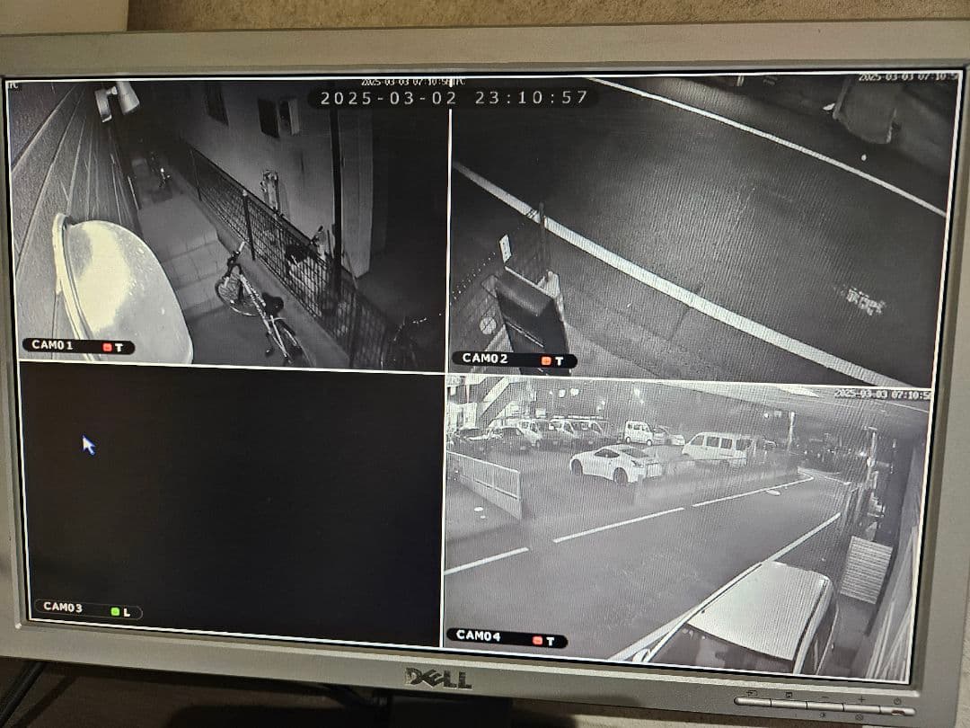 防犯カメラ 3台セット レコーダー付き　LANケーブルタイプ