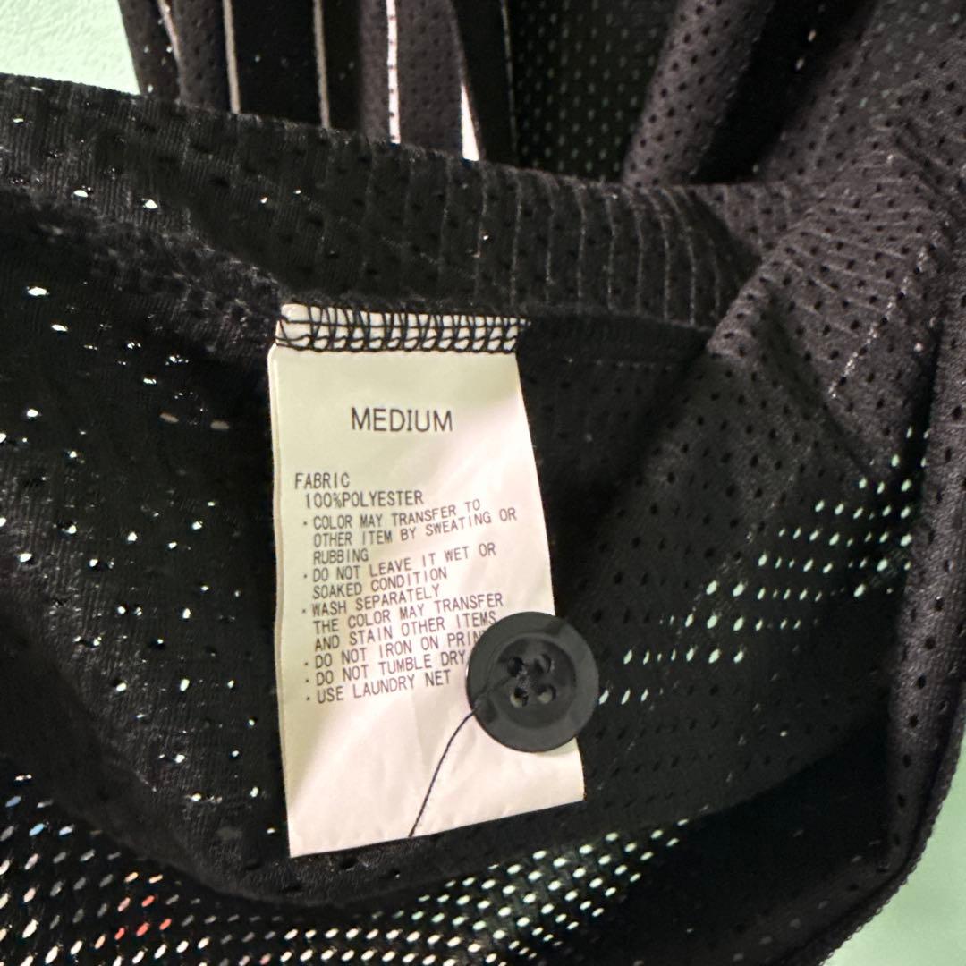 STUSSY ストライプ メッシュベースボールシャツ　ゲームシャツ