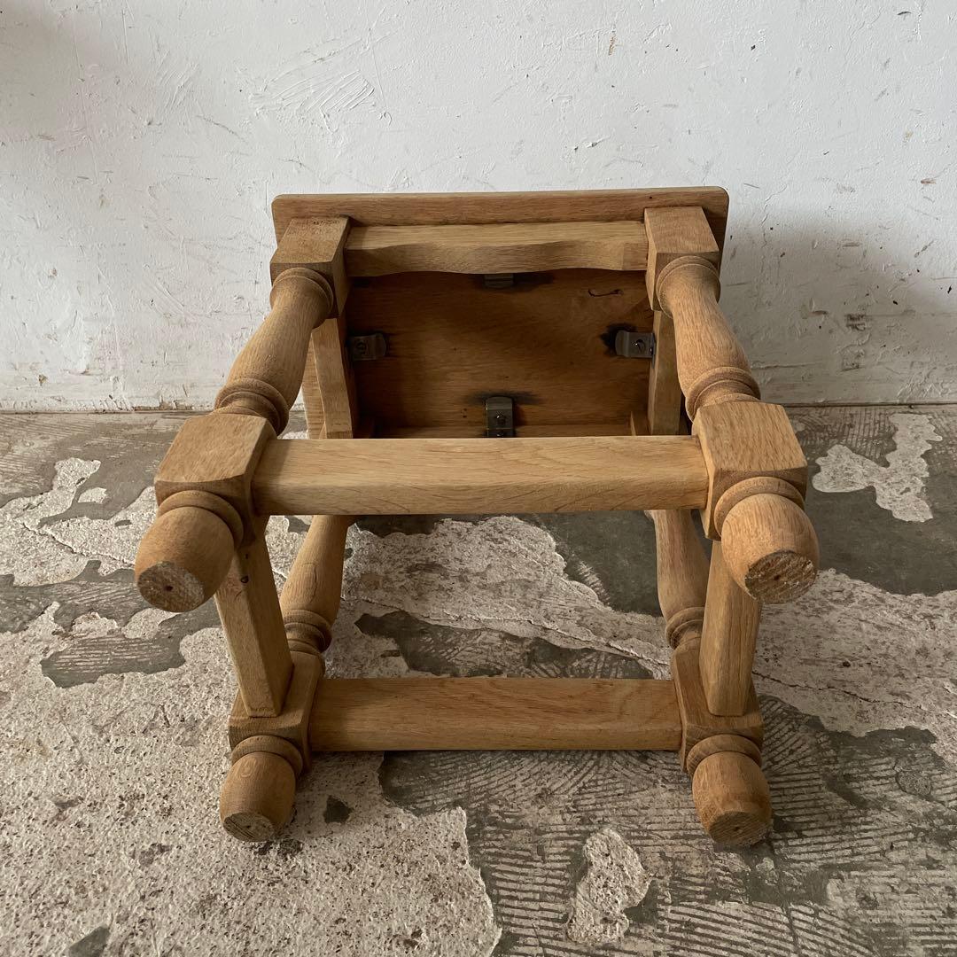 ビンテージ　サイドテーブル ベッドサイドテーブル　スツール　小　剥離